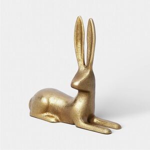 Easter Gold Metal Laying Bunny - Threshold
